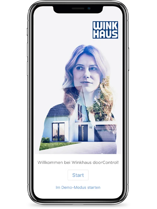 Smartphone mit doorControl App