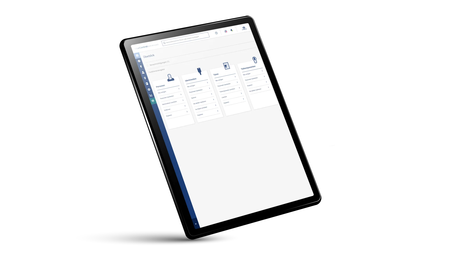 IPad blueEvo Software
