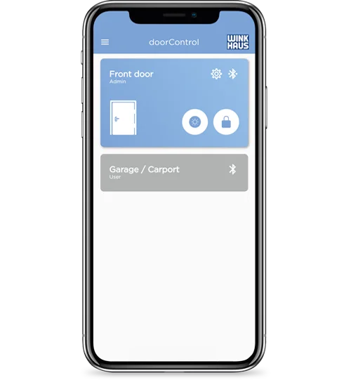 Smartphone mit doorControl App